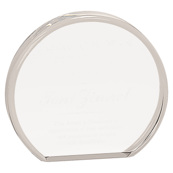 5" x 4 1/2" Clear Round Acrylic