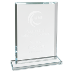 7" Rectangle Clear Glass Award