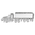 7" x 2 1/4" Crystal Semi Truck