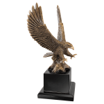 10 3/4" Antique Gold Eagle with Base