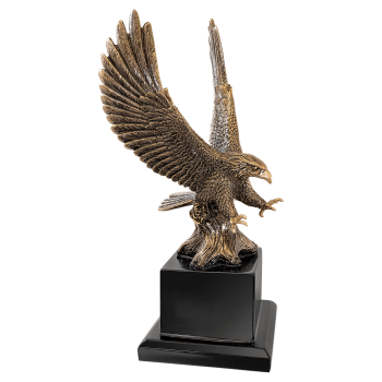 10 3/4" Antique Gold Eagle with Base
