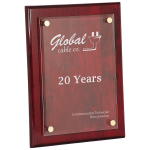 9" x 12" Rosewood Piano Finish Floating Acrylic Plaque