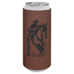 Football Laserable Leatherette Slim Beverage Holder