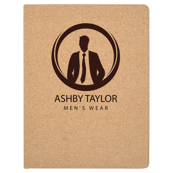 9 1/2" x 12" Cork Portfolio with Notepad