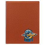 7" x 9" Basketball Laserable Leatherette Portfolio with Notepad
