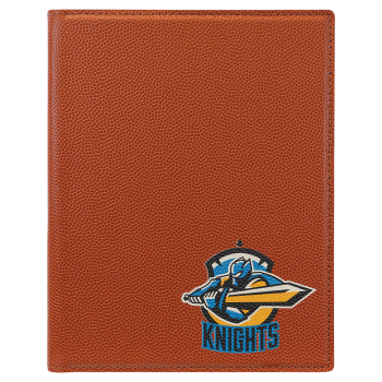 7" x 9" Basketball Laserable Leatherette Portfolio with Notepad