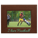 5" x 7" Football Laserable Leatherette Photo Frame