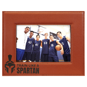 5" x 7" Basketball Laserable Leatherette Photo Frame