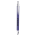 Purple Laserable Leatherette Pen