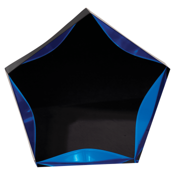 5" Black/Blue Luminary Star Acrylic