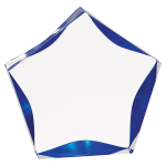 5" Clear/Blue Luminary Star Acrylic