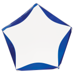 7" Clear/Blue Luminary Star Acrylic