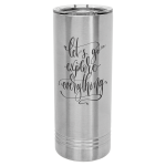 Polar Camel 22 oz. Stainless Steel Skinny Tumbler with Slider Lid