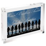 7" x 5" Clear Rectangle Magnetic Acrylic