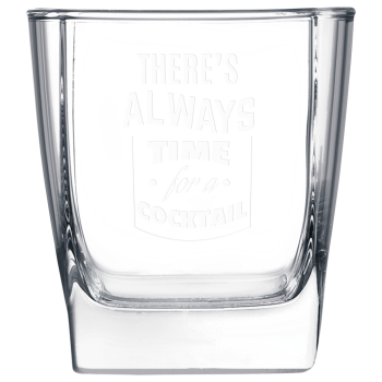 Polar Camel 10 1/2 oz. Square On The Rocks Glass