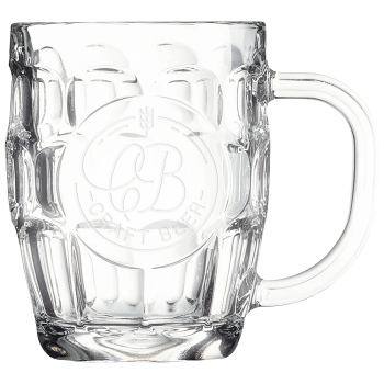 Polar Camel 20 oz. Beer Mug with Handle & Round Engraving Area