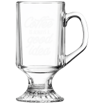Polar Camel 10 oz. Clear Footed Coffee Mug