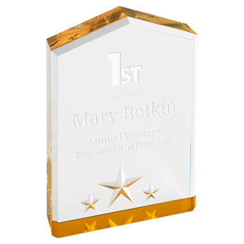 5" Gold Star Point Acrylic