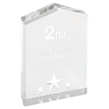 5" Silver Star Point Acrylic