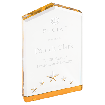 6" Gold Star Point Acrylic