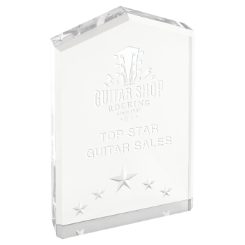 6" Silver Star Point Acrylic