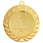 2 3/4" Bright Gold Pickleball Starbrite Medal