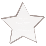 5" x 5" Clear Star Acrylic Paperweight