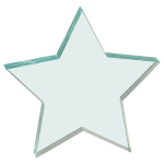 5" x 5" Jade Star Acrylic Paperweight