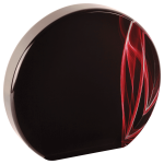5" Round Red Vapor Acrylic
