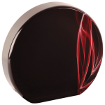 6" Round Red Vapor Acrylic
